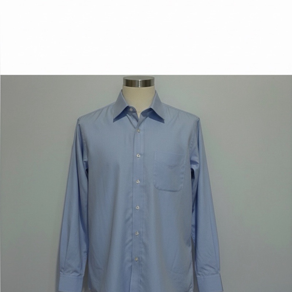 Brooks Brothers Men's XL Dress Shirt Blue Checkered Pattern